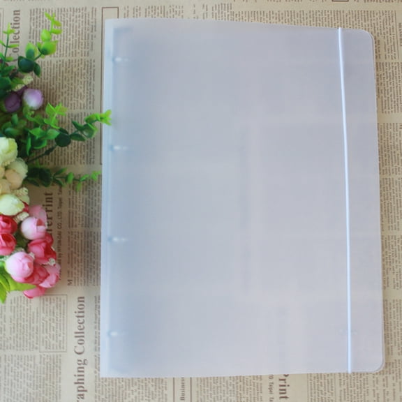 STOBOK White Paper File Binder with Elastic Band Fastening, 1 Set, Document Organizer 12. .6 x 1.4 inches