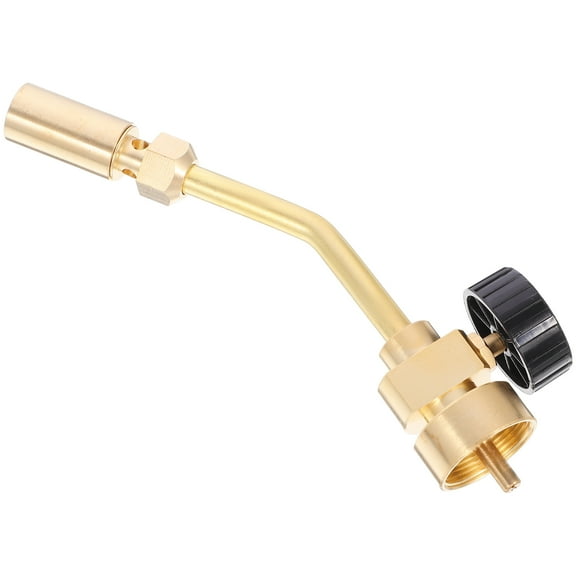 STOBOK Brass Welding Torch Professional Propane Heating Accessory Yellow