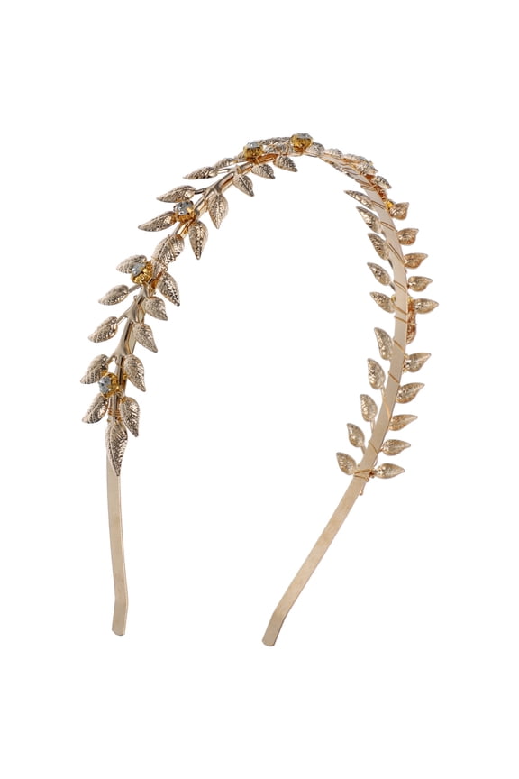 Elegant Headband for Girls Hair Accessory in Golden Alloy 1Pack