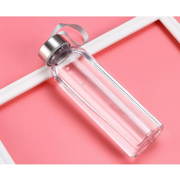 STOBOK Transparent Plastic Sports Water Bottle Leakproof with Easy Wash Small Round Mouth