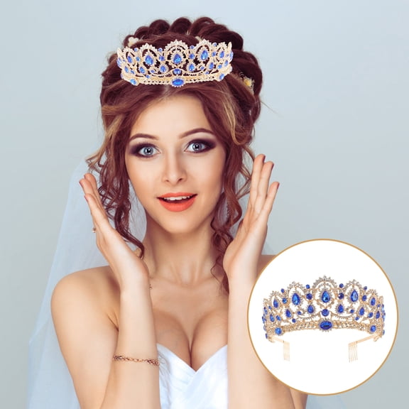 STOBOK Wedding Party Bridal Tiara Rhinestone 1Pcs