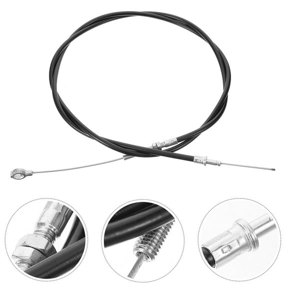 STOBOK Vehicle Throttle Cable Black for Car Use with Wear Resistant Plastic and Iron Build
