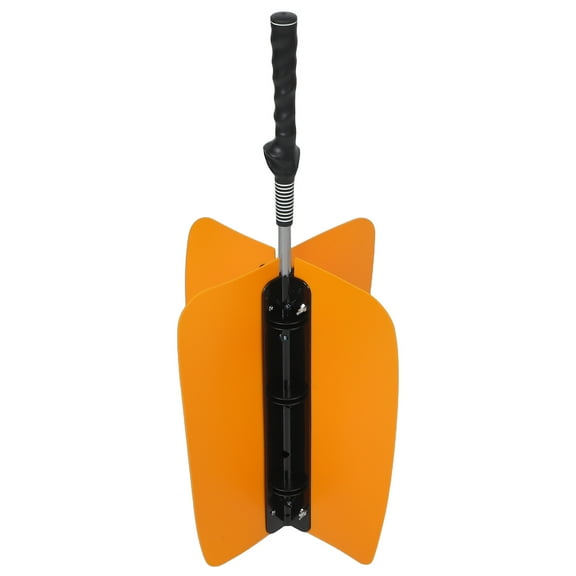 STOBOK Golf Power Resistance Trainer Yellow Golf Swing Training Aid with Adjustable Wind Levels Portable Practice Fan