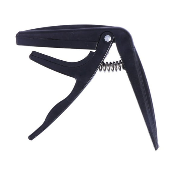 STOBOK Ukulele Capo Set Black Zinc Alloy for Experienced Musicians 1Pack