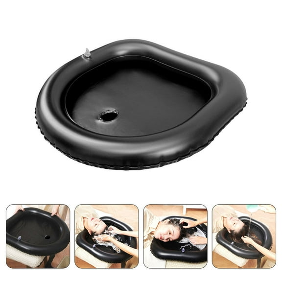 STOBOK Inflatable Shampoo Basin for Bedside 1Pcs