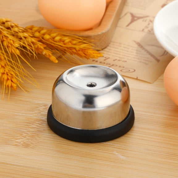 STOBOK Egg Piercer for Boiled Eggs Stainless Steel Kitchen Tool with Non Slip Base Black