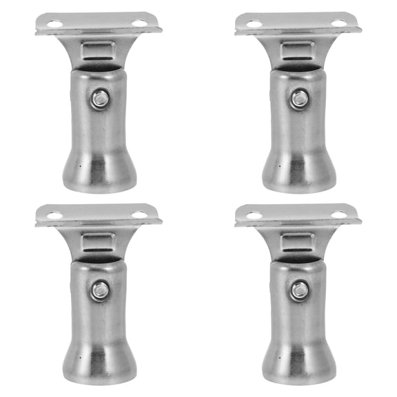 STOBOK 4Pcs Practical Stainless Steel Banister Bracket with Easy Assembly and Stylish Finish