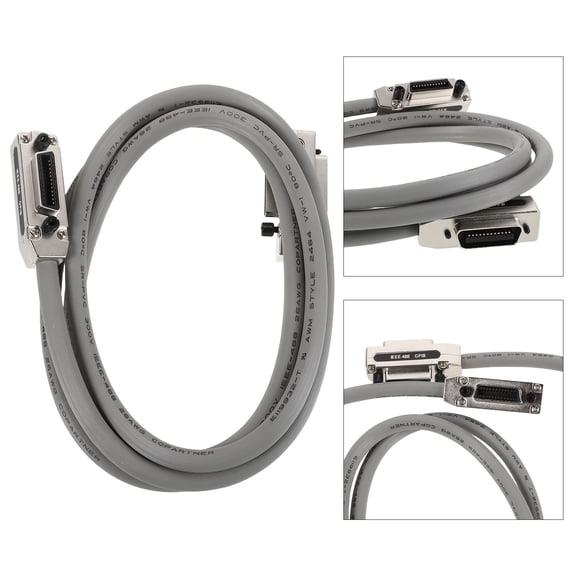 STOBOK Gpib Cable Adapter, Metal Connector, High Speed Data Transfer, Grey, for Home