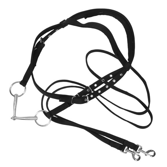 STOBOK Cattle Rope Halter Black Nylon Rope for Young 1 Set