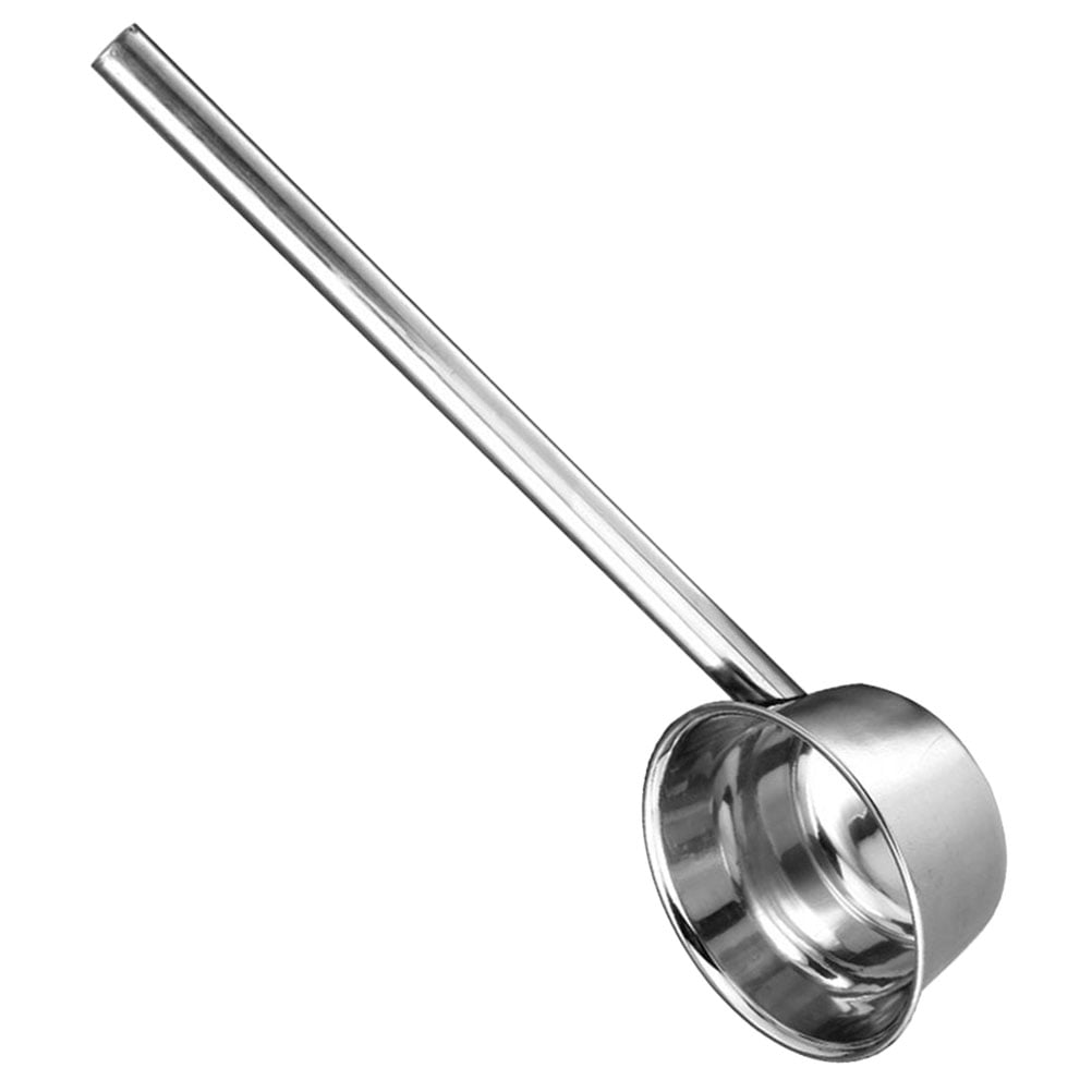 STOBOK Cooking Ladle Long Handle Design Silver Stainless Steel 1Pcs