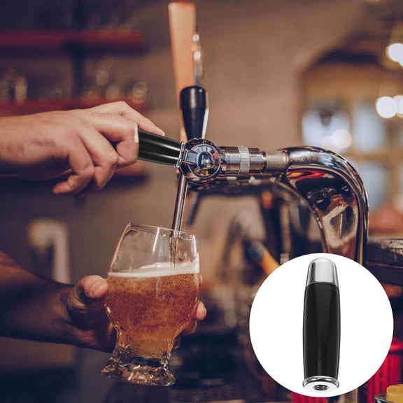 STOBOK Black Plastic Beer Tap Handle Replacement Smooth Multi-Functional Home
