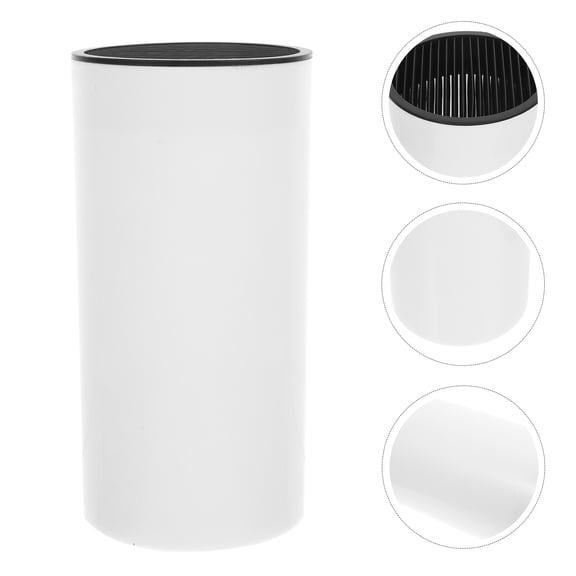 STOBOK Kitchen Utensil Stand Rack Cutter Holder White Plastic Space Saving 1Pcs Kitchen Organization