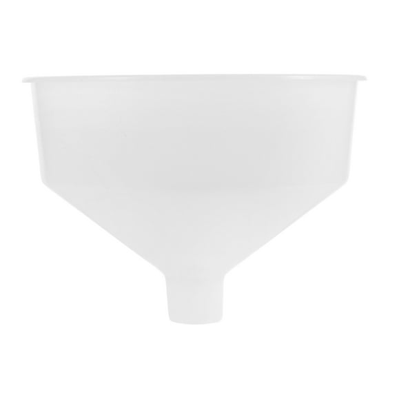STOBOK White Plastic Funnel Large Capacity with Wide Mouth for Smooth Pouring