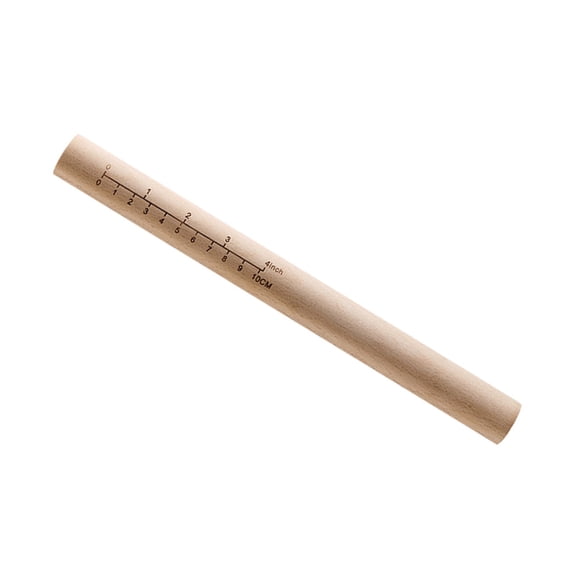 STOBOK Large Rolling Pin Beech Wood Non-stick Home Cooks Dumpling Preparation 1Pack