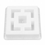 STOBOK Stobok Lattice Window Brick Mold, Reusable for Home, White Plastic