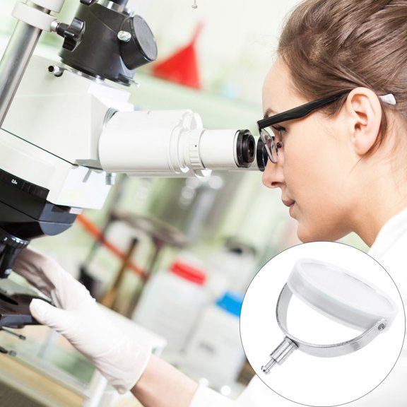 STOBOK Microscope Reflector Mirror for Gathering Light Stainless Steel Glass
