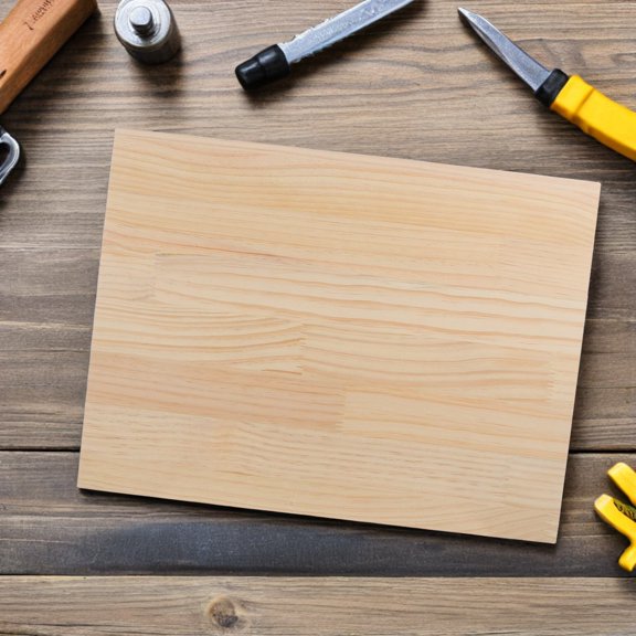 STOBOK Natural Pine Wood Board for DIY Bookshelf Insert and Kitchen Cabinet Shelf Separator