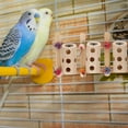 thumbnail image 1 of STOBOK Light Yellow Wooden Parrot Cage Accessory for Foraging and Treats, 1 of 5
