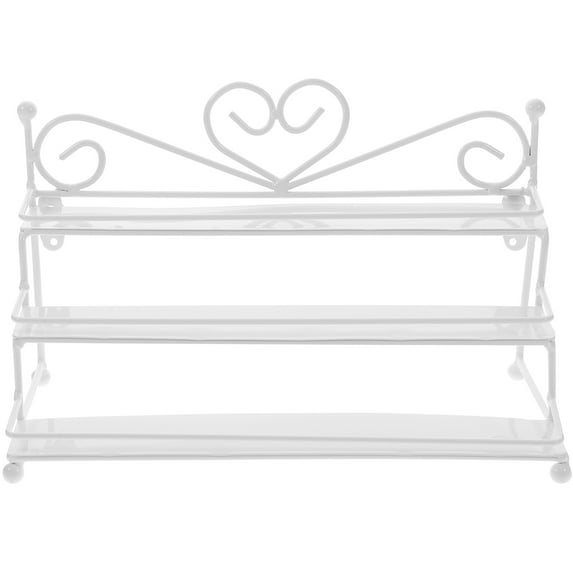 STOBOK White Nail Polish Holder Organizer with Three Row Structure for Holding Nail Polish Bottles and Cosmetics