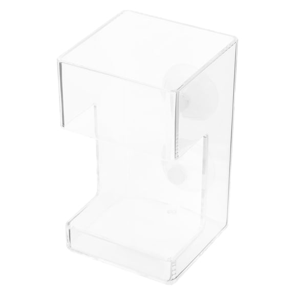 STOBOK Durable Transparent Aquarium Feeder Ring with Suction Cup for Fish Tank