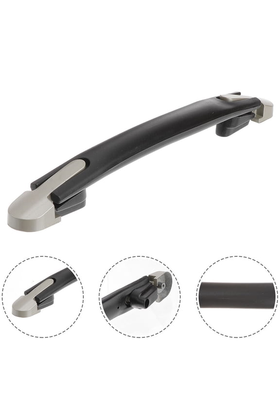 Black Plastic Suitcase Handle Replacement Grip Luggage Handle Comfortable Durable