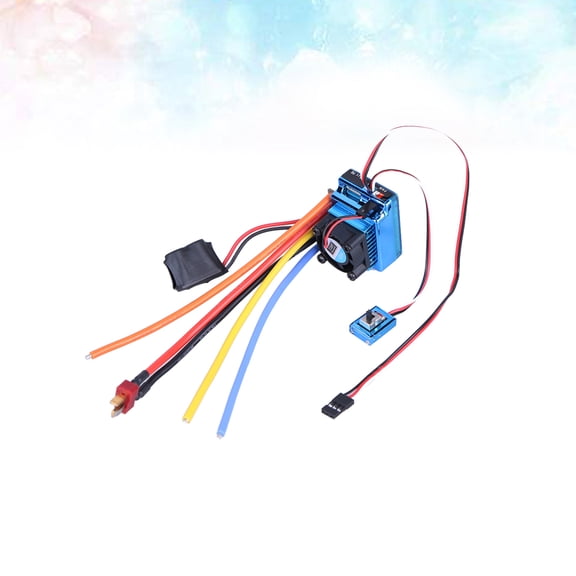 STOBOK RC Brushless ESC 120A Brushless Electric Controller Plastic Blue with Over-Heat Protection 1Set