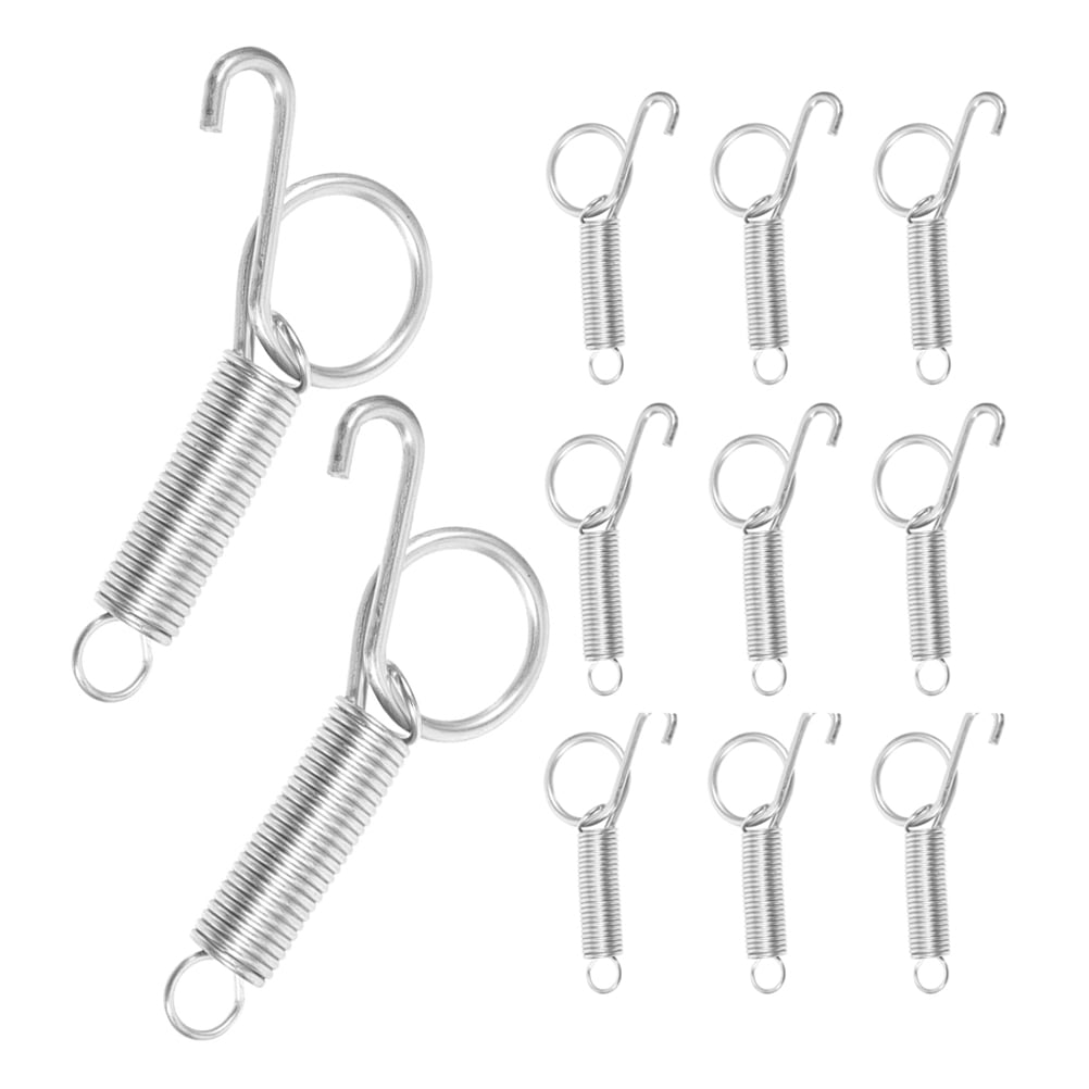STOBOK Rabbit Cage Door Hook Stainless Steel Wire Tension Spring for ...