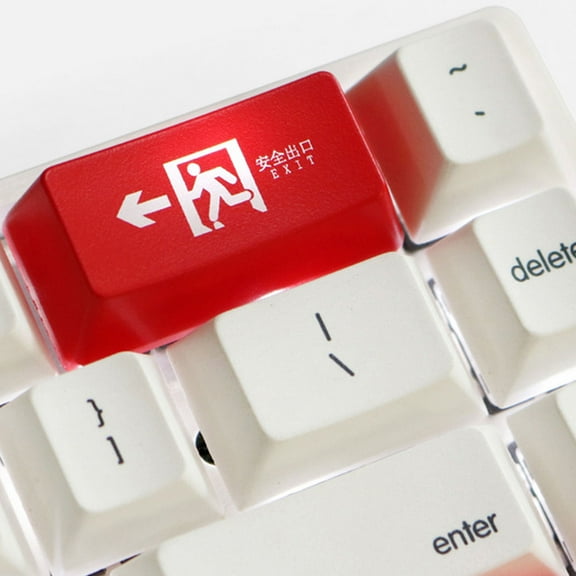 STOBOK Red Backspace Keycap for Mechanical Keyboard with Matte Finish and High Light Transmission ABS Plastic