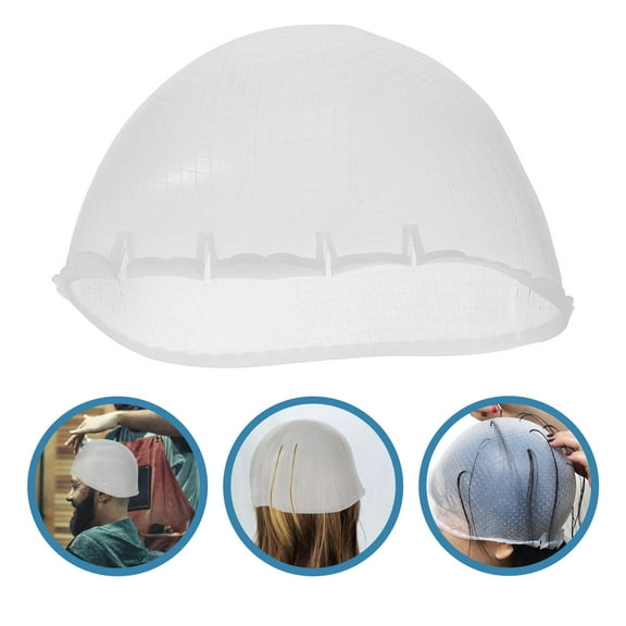 STOBOK Silicone Highlight Hat Professional Dyeing Tool Gentle on Scalp