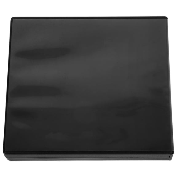 STOBOK DVD Storage Box Black Acrylic Portable Organizer for Music Lovers 1Pack