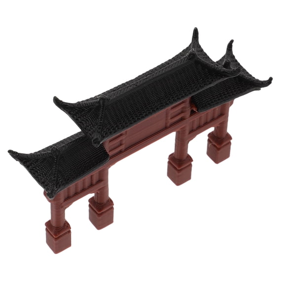 STOBOK Small Memorial Gate Model Unique Design Compact Size Traditional Chinese Decor Multi