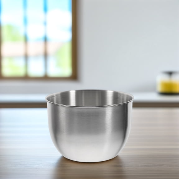 STOBOK Plated Silver Egg Mixing Bowl Stainless Steel Versatile Kitchen Baking