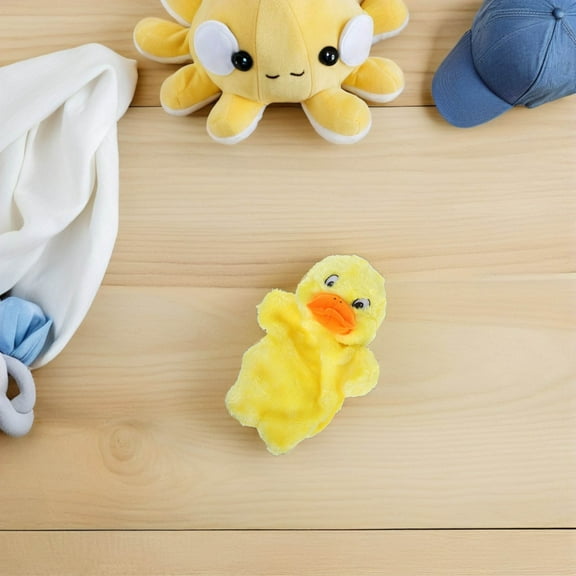 STOBOK Soft Yellow Hand Puppet for Storytelling Imagination and Communication Activities