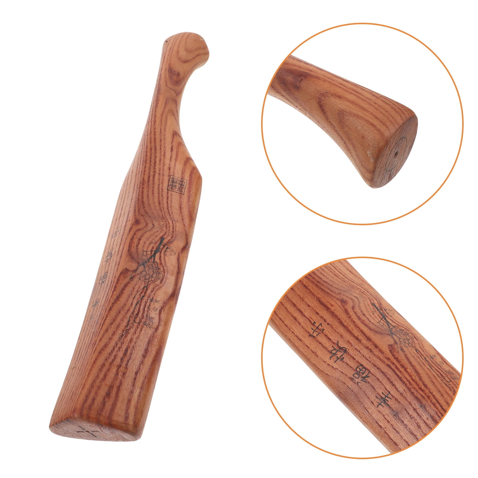 STOBOK Solid Wood Laundry Hammer Clothes Washing Tool Portable Manual ...