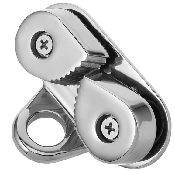 STOBOK Stobok Boat Cam Cleat, Stainless Steel, Adjustable Tension, Protection for Ropes, Plated Silver