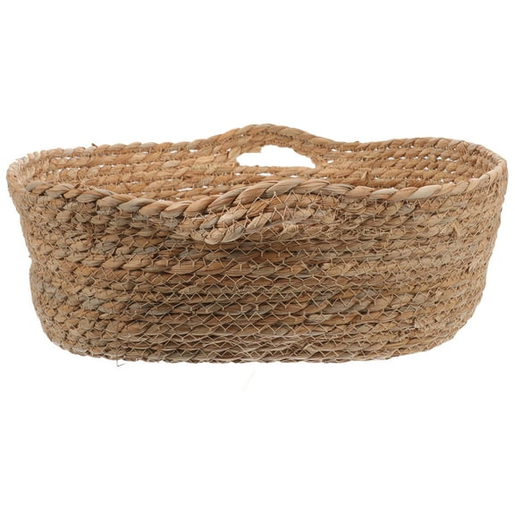 STOBOK Brown Straw Cat House with Fine Weave Design Sturdy Comfortable Nest