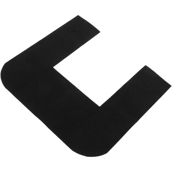 STOBOK Urinal Mats U Shaped Black for Bathroom Decoration 1Set