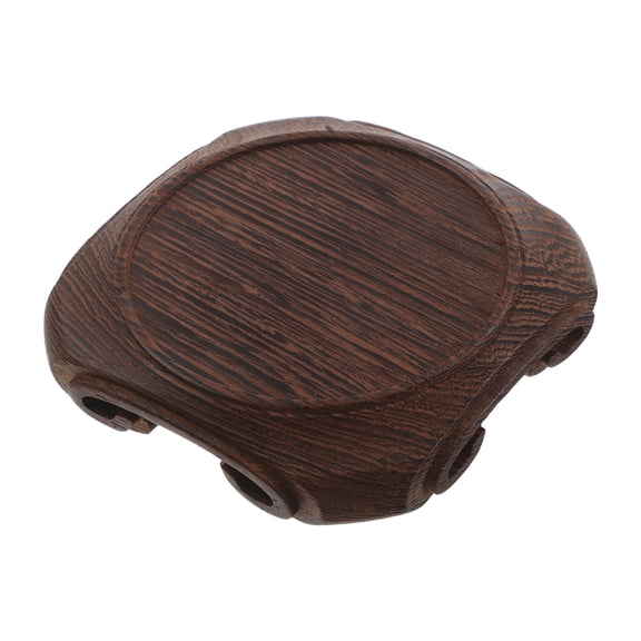 STOBOK Traditional Chinese Style Wooden Pedestal Stand for Vase and Jewelry Figurine Riser