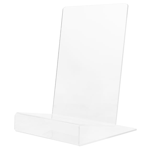 STOBOK Transparent Acrylic Book Rack for Display and Daily Use in Retail Shops