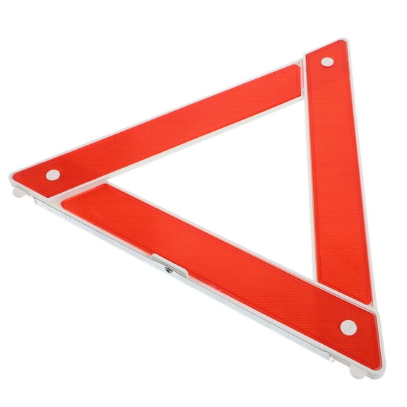 STOBOK Triangle Sign Warning Car Emergency Triangle Red Plastic 1Pack