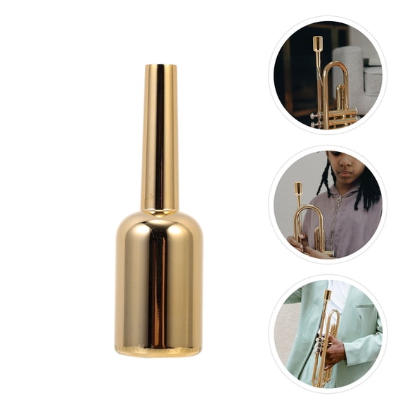 STOBOK Trumpet Mouthpiece Mute Set Gilding for Professionals 1Pcs