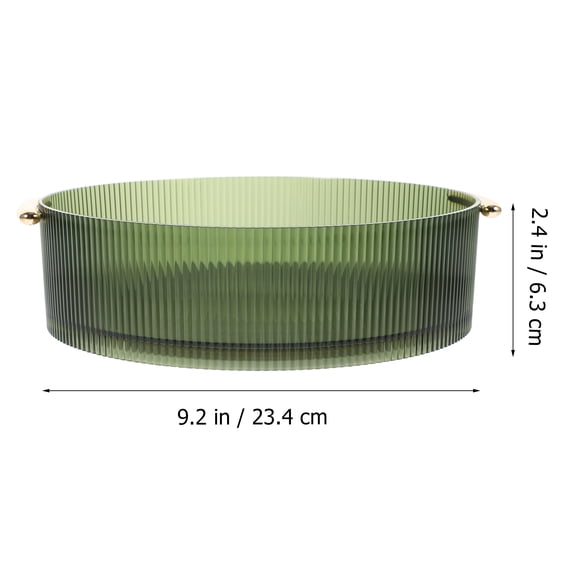 STOBOK Rotating Green Ps Cosmetic Organizer for Bathroom and Kitchen