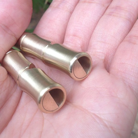 STOBOK Vintage Handmade Brass Whistle for Camping and Soccer Loud Sound