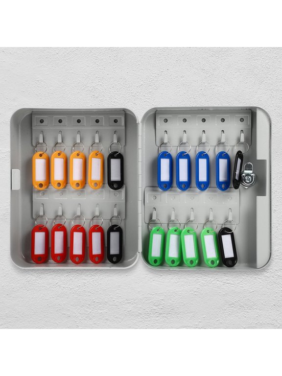 Key Management Box White Steel Compact and Stable Installation