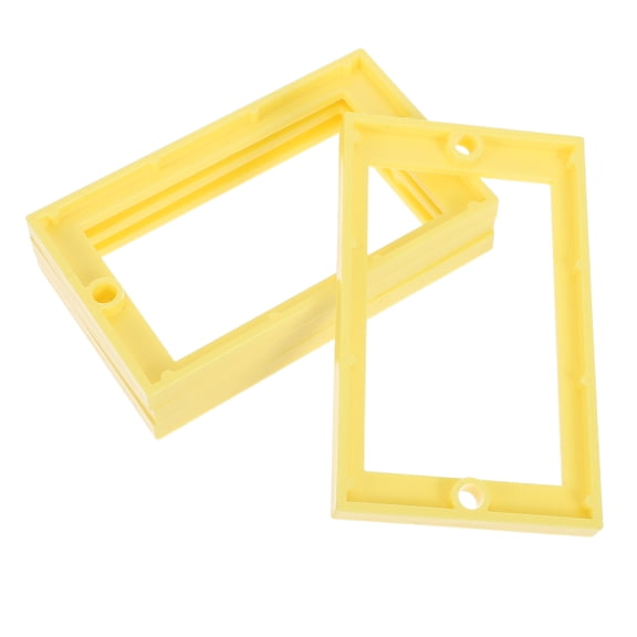 STOBOK Wall Socket Box Extension Ring Yellow with Screws for Electrical Box Renovation Projects