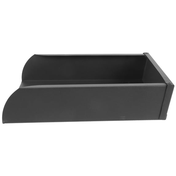 STOBOK Dark Grey Aluminum Alloy Gutter Downspout for Outdoor Rainwater Collection and Debris Cleaning