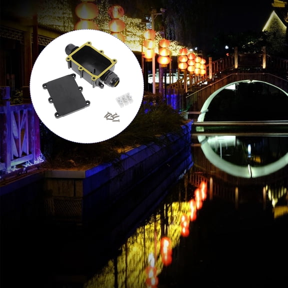 STOBOK Watertight Electrical Junction Box ABS Plastic Suitable for Outdoor and Underground Use