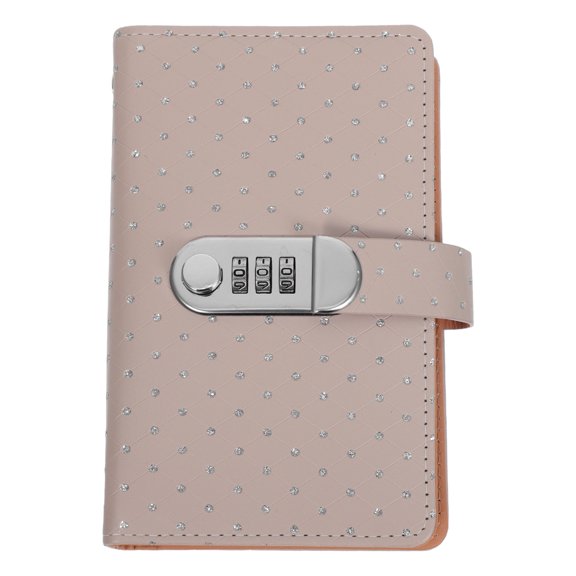 STOBOK Waterproof Password Lock Bill Holder with Rhinestone PU and Organized Cash Storage Pockets