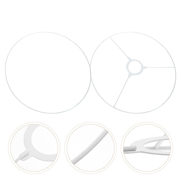 STOBOK White Iron Lampshade Ring for Chandeliers, High Corrosion Resistance and Durable