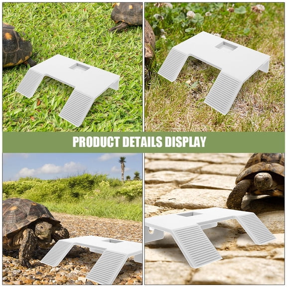 STOBOK White Plastic Turtle Basking Area for Aquarium Reptile Decor